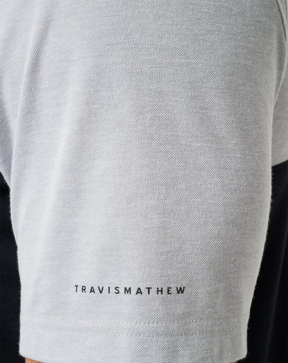 FSU Drop Back Polo Heather Grey/Black | Travis Mathew