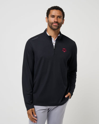 Texas A&M Time To Tailgate Quarter Zip Black | Travis Mathew