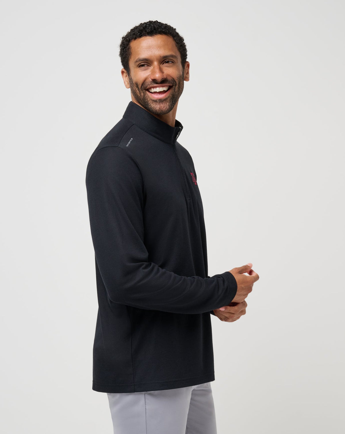 Texas A&M Time To Tailgate Quarter Zip Black | Travis Mathew