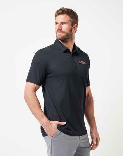 LSU School Pride Polo Black | Travis Mathew