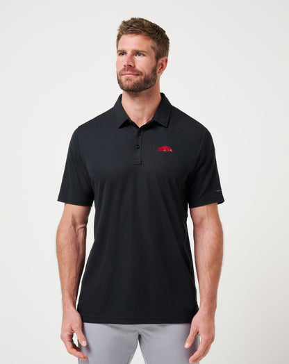 Arkansas School Pride Polo Black | Travis Mathew
