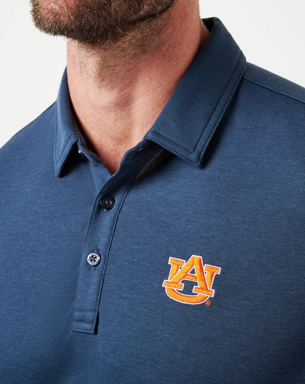 Auburn School Pride Polo Navy | Travis Mathew