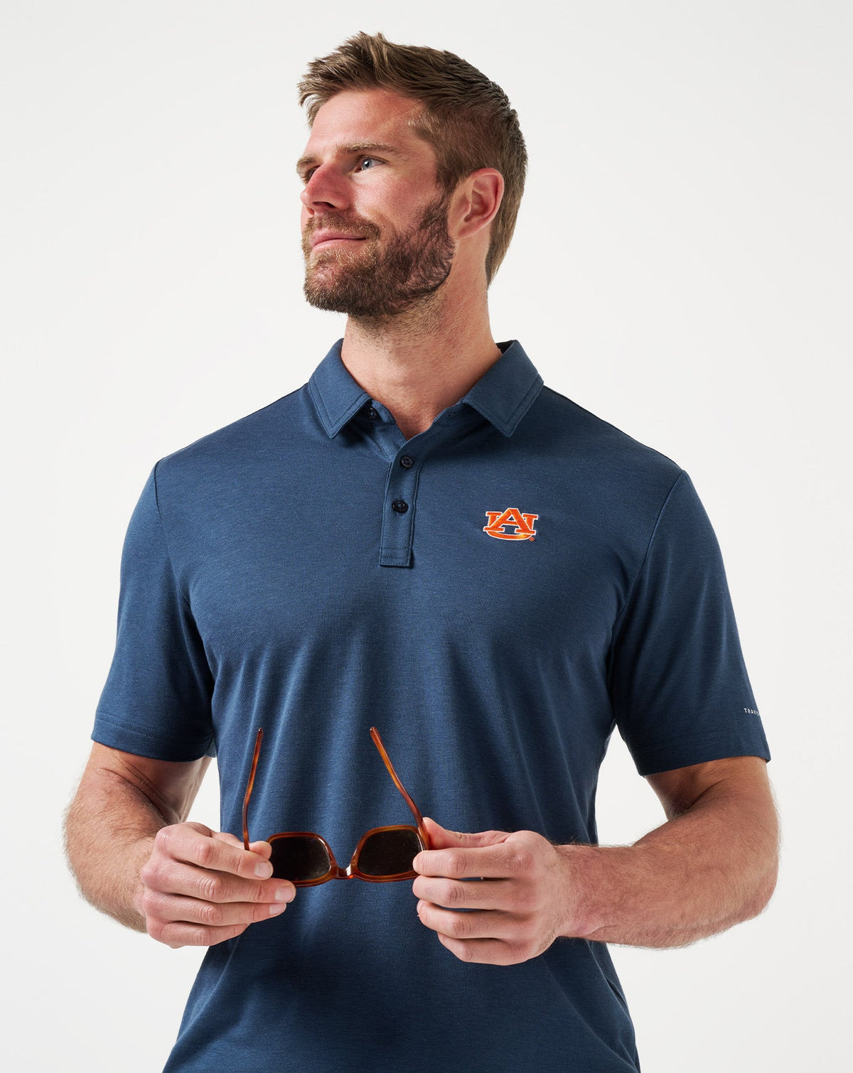 Auburn School Pride Polo Navy | Travis Mathew