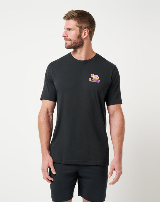 LSU Friendly Rivalry Tee Black | Travis Mathew