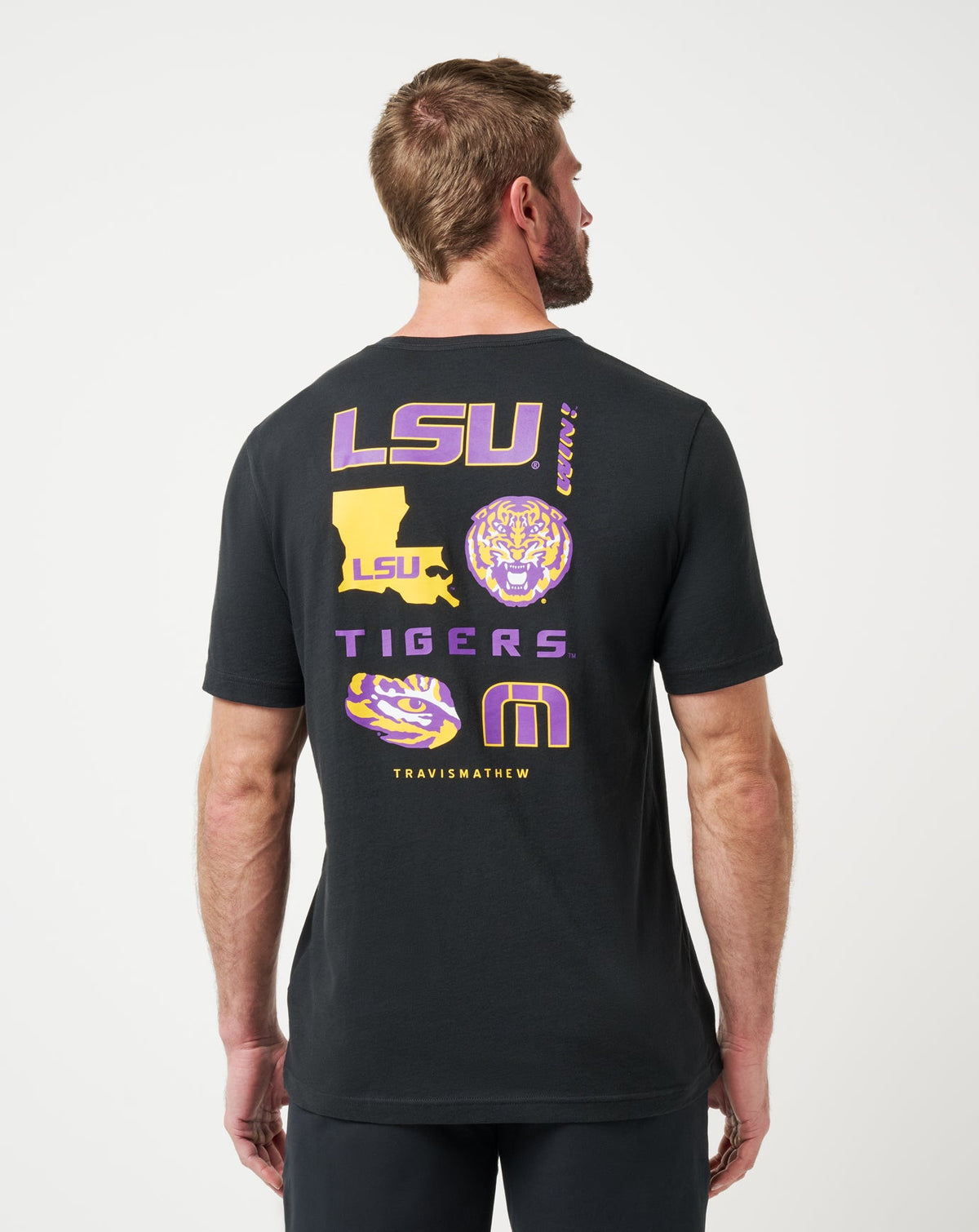 LSU Friendly Rivalry Tee Black | Travis Mathew