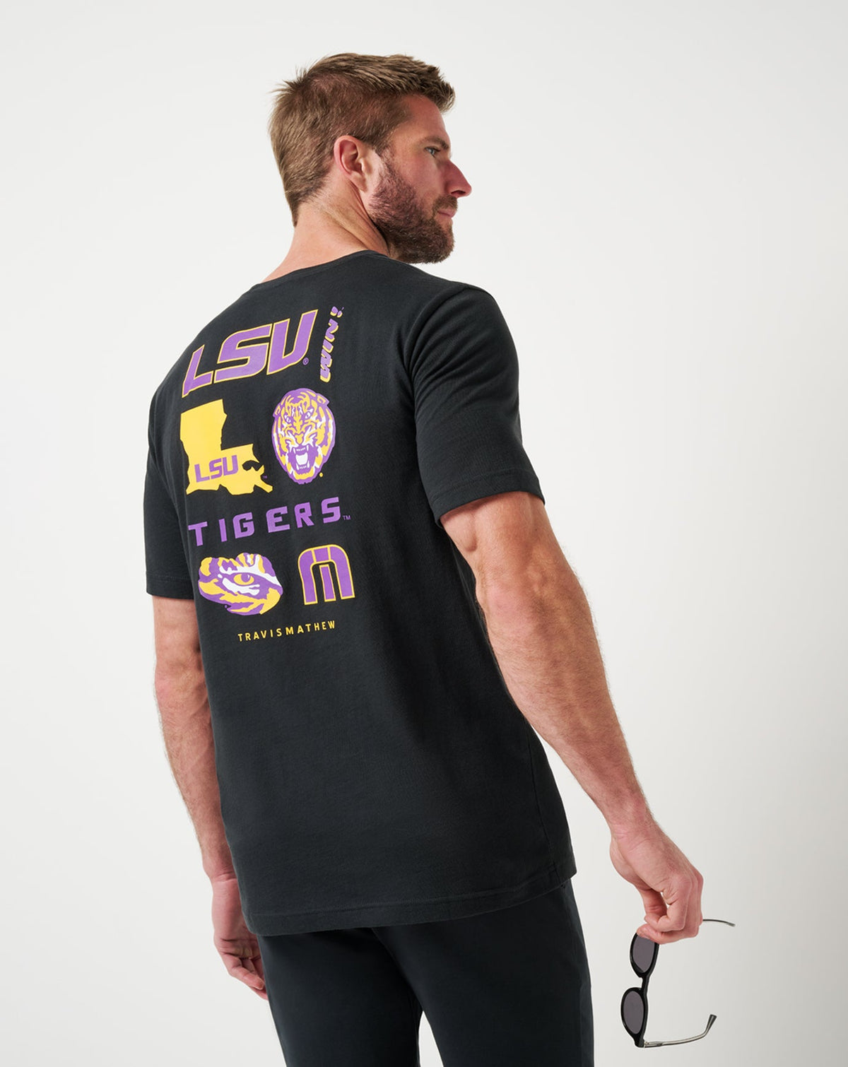 LSU Friendly Rivalry Tee Black | Travis Mathew