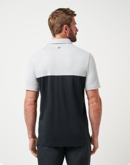 Alabama Drop Back Polo Heather Grey/Black | Travis Mathew