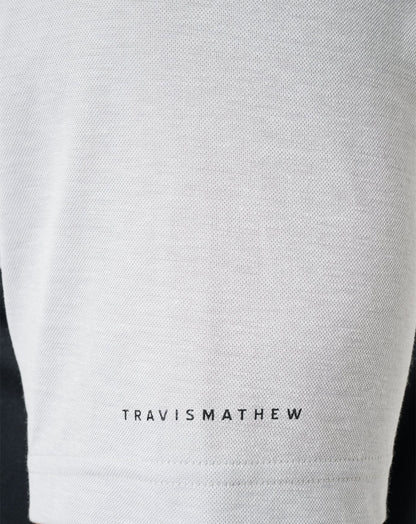 Alabama Drop Back Polo Heather Grey/Black | Travis Mathew