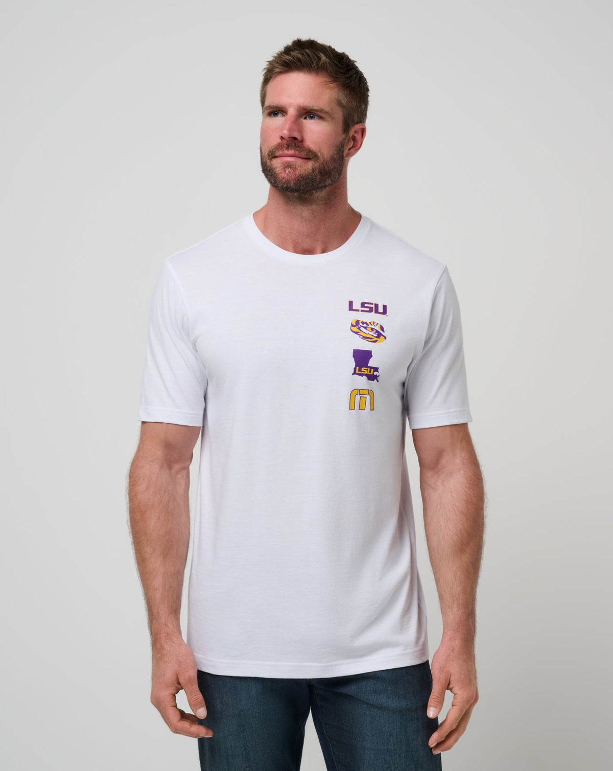 LSU Playoffs 2.0 Tee White | Travis Mathew