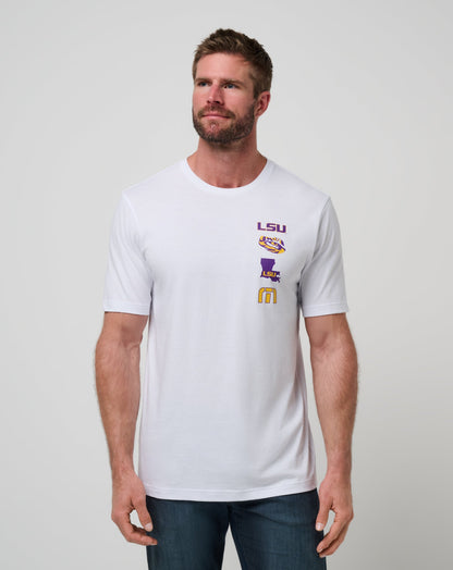 LSU Playoffs 2.0 Tee White | Travis Mathew