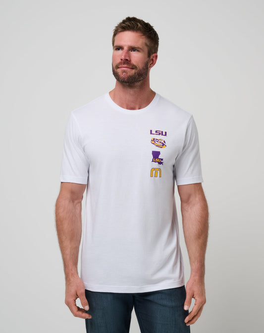 LSU Playoffs 2.0 Tee White | Travis Mathew