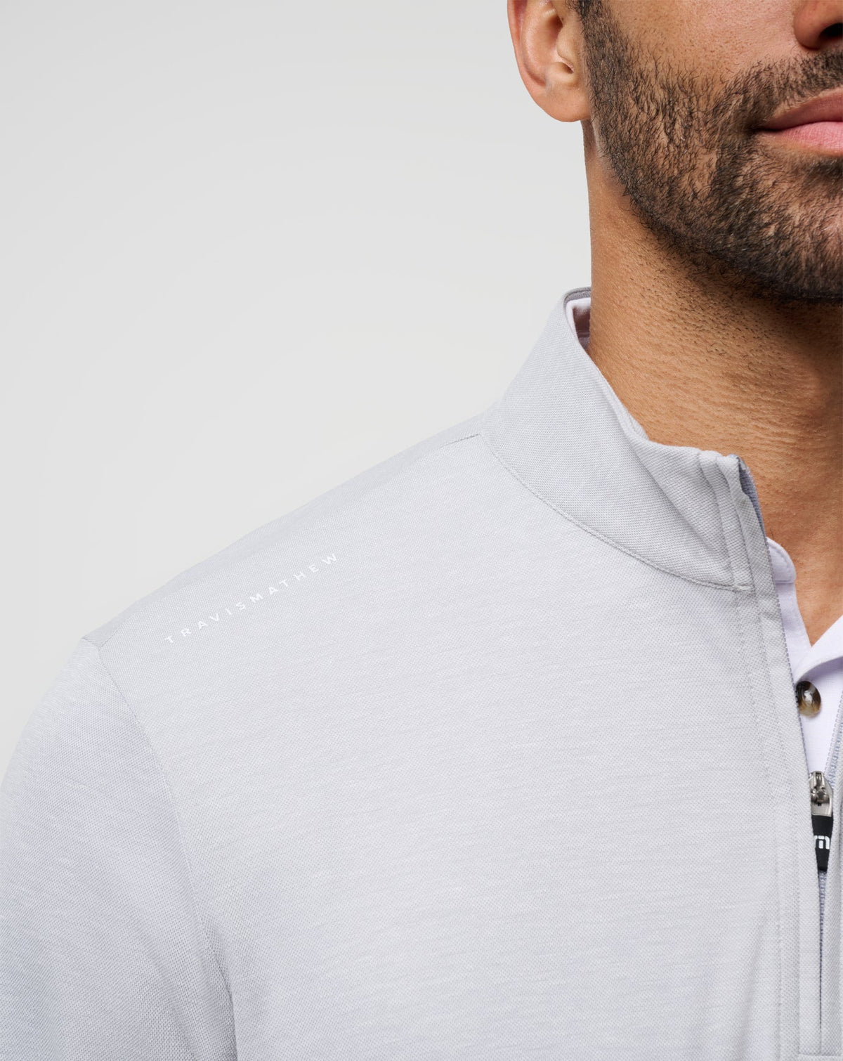 USC Time To Tailgate Quarter Zip Heather Grey | Travis Mathew
