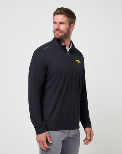 Iowa Time To Tailgate Quarter Zip Black | Travis Mathew