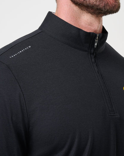 Iowa Time To Tailgate Quarter Zip Black | Travis Mathew