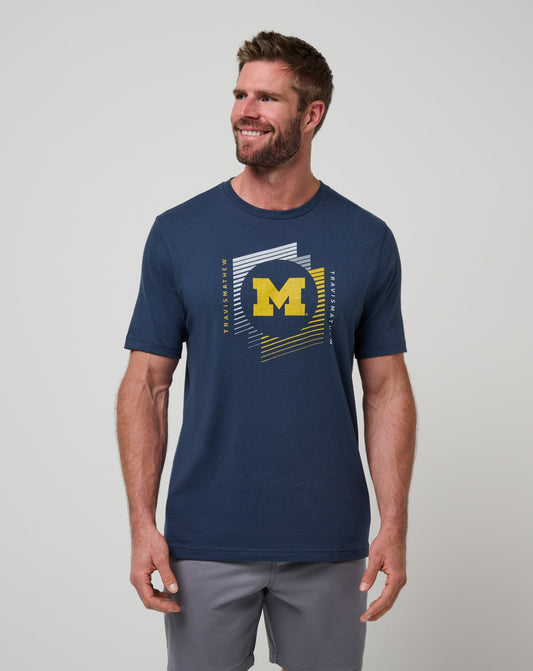 Michigan Underdogs Tee Navy | Travis Mathew