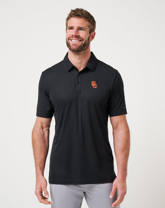 USC School Pride Polo Black | Travis Mathew