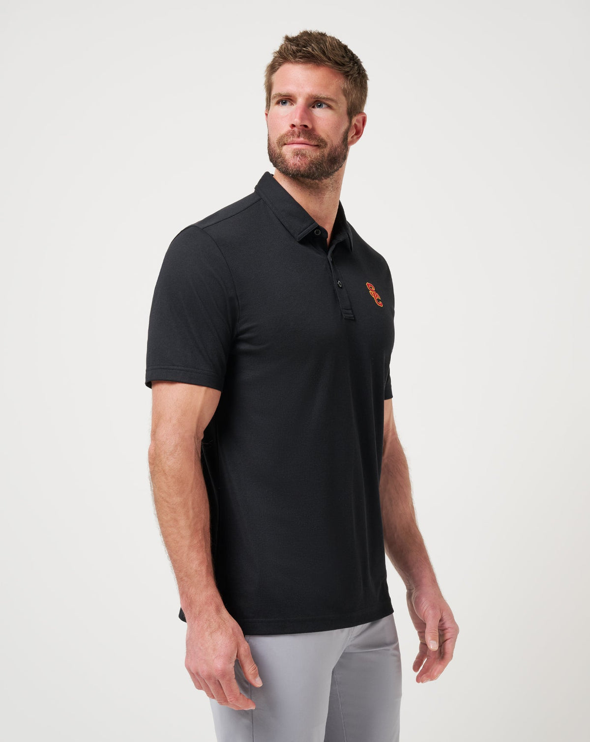 USC School Pride Polo Black | Travis Mathew