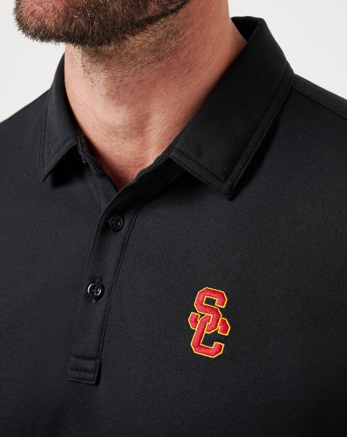 USC School Pride Polo Black | Travis Mathew