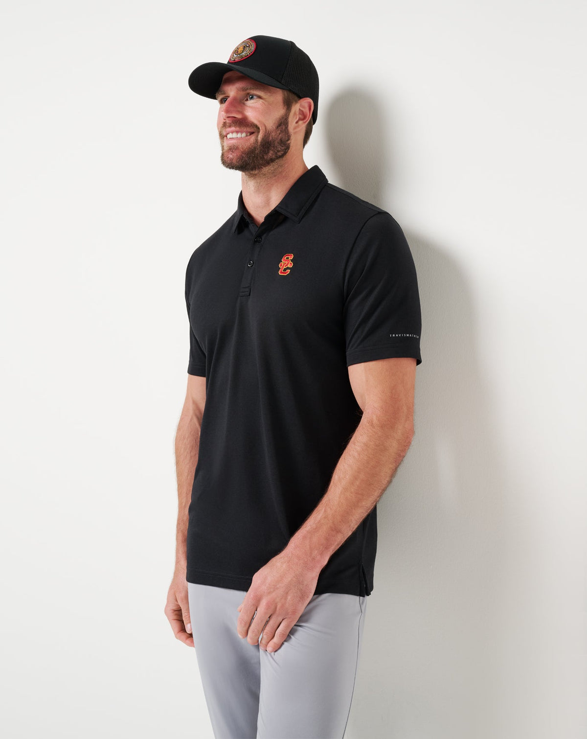 USC School Pride Polo Black | Travis Mathew