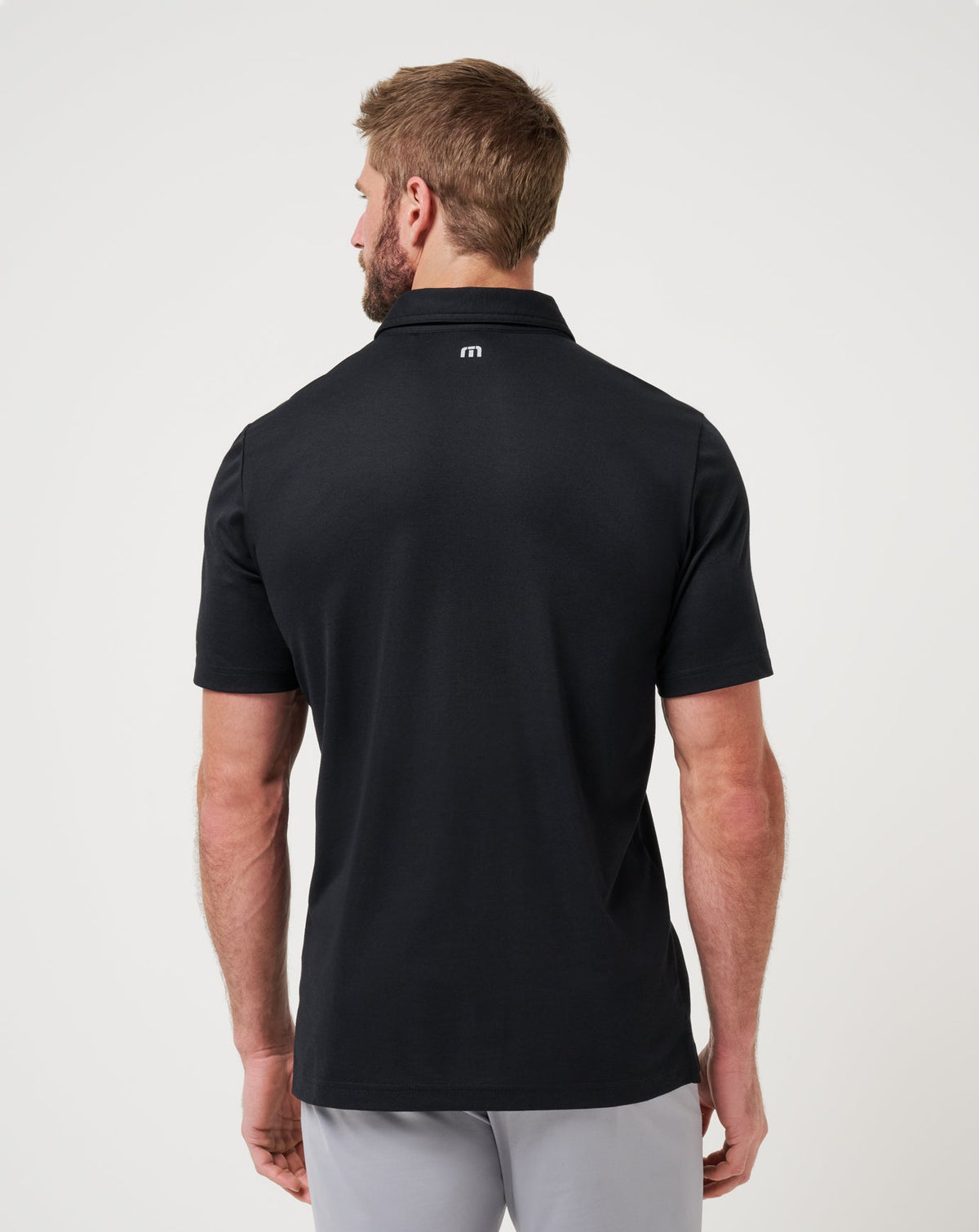 Iowa School Pride Polo Black | Travis Mathew