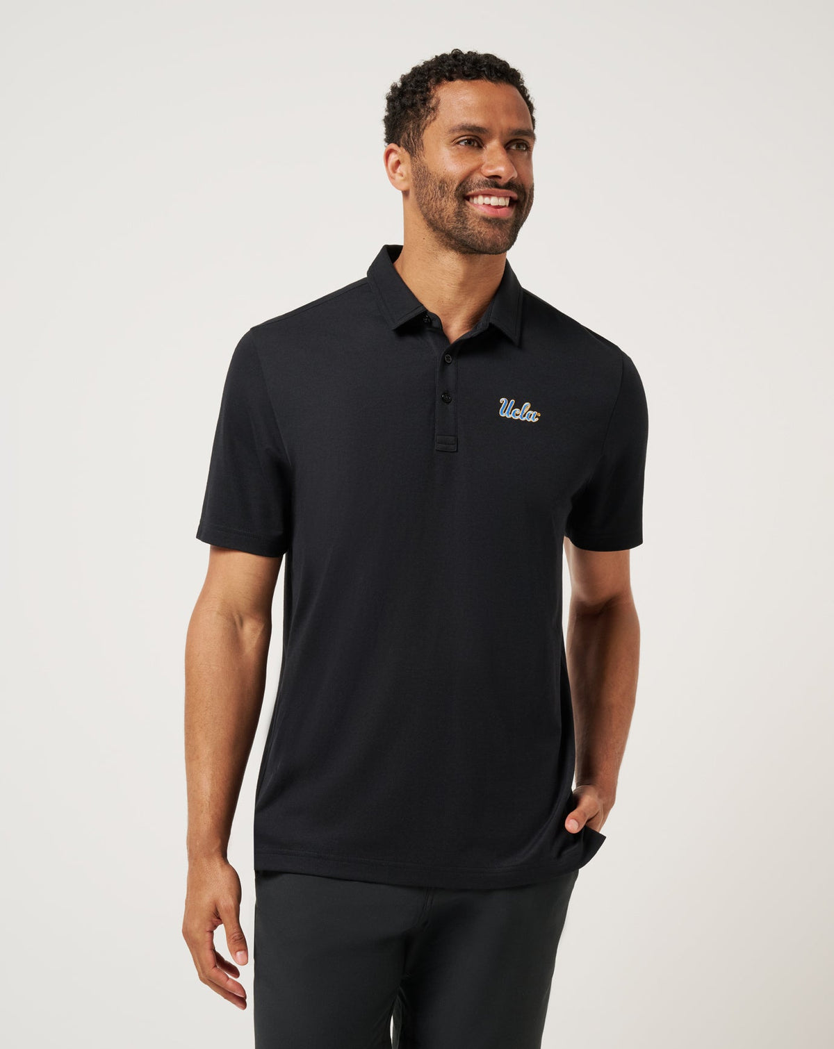 UCLA School Pride Polo Black | Travis Mathew