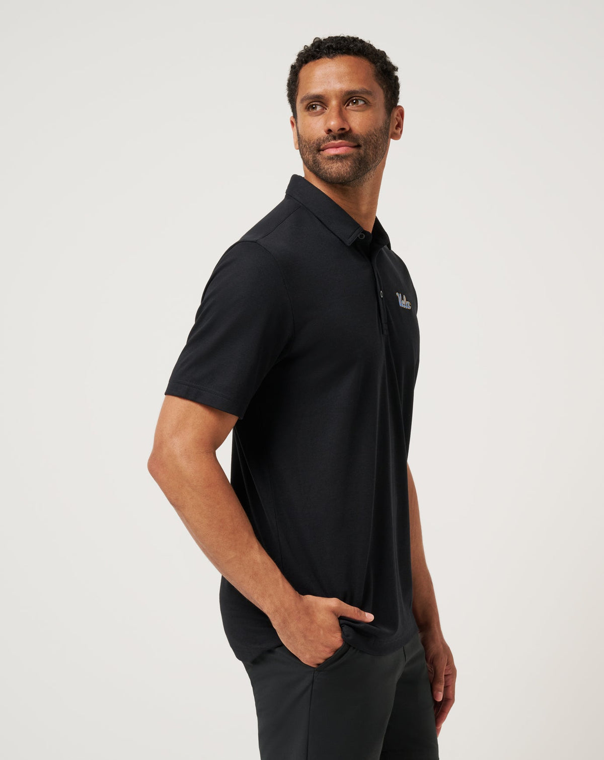 UCLA School Pride Polo Black | Travis Mathew