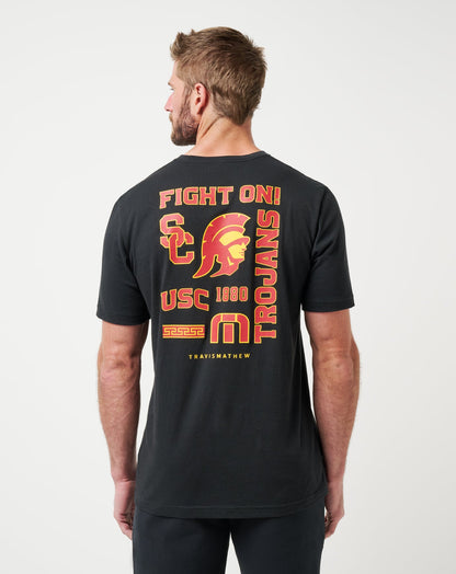 USC Friendly Rivalry Tee Black | Travis Mathew