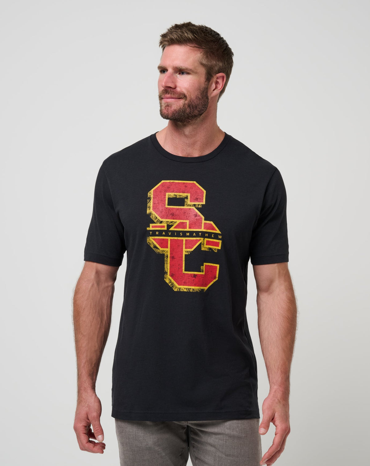 USC Fight Song Tee Black | Travis Mathew
