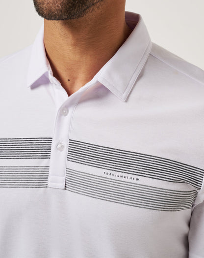 Iowa Top Recruit Polo White/Black | Travis Mathew