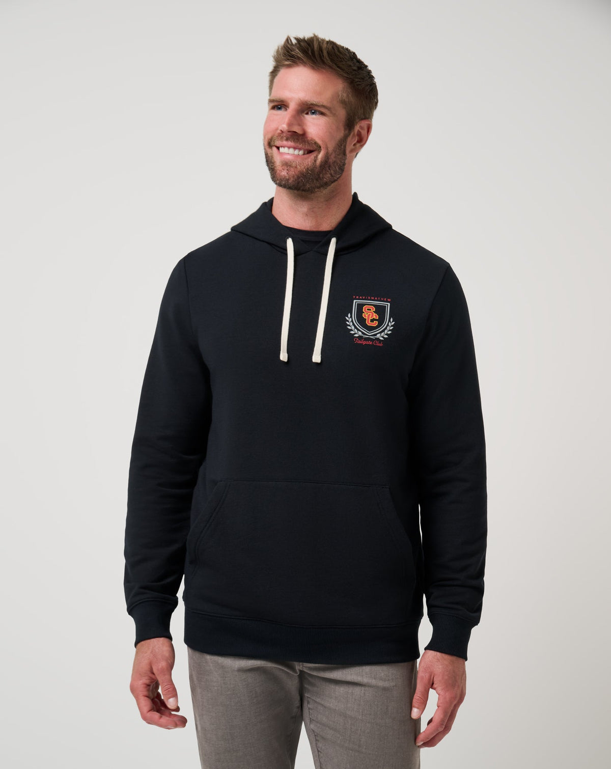 USC Stadium Hoodie Black | Travis Mathew
