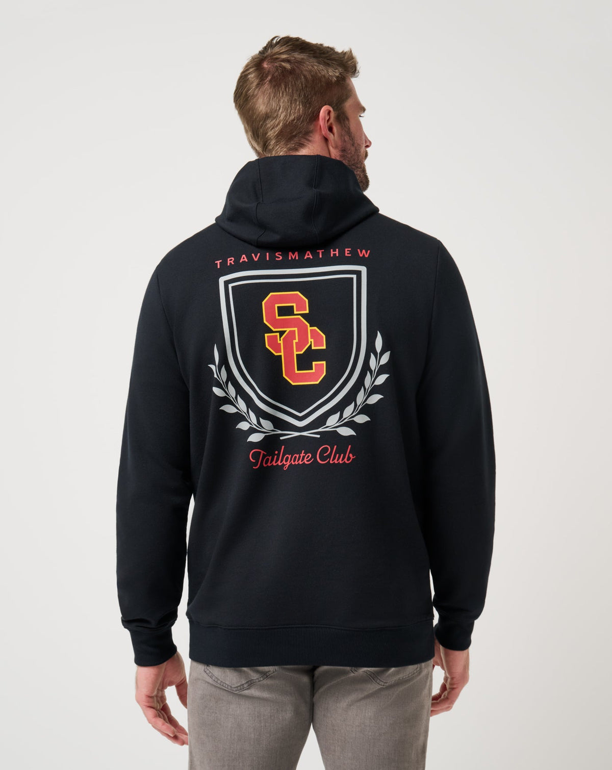 USC Stadium Hoodie Black | Travis Mathew
