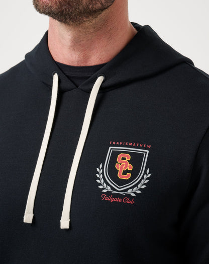 USC Stadium Hoodie Black | Travis Mathew