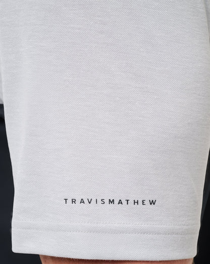 USC Drop Back Polo Heather Grey/Black | Travis Mathew