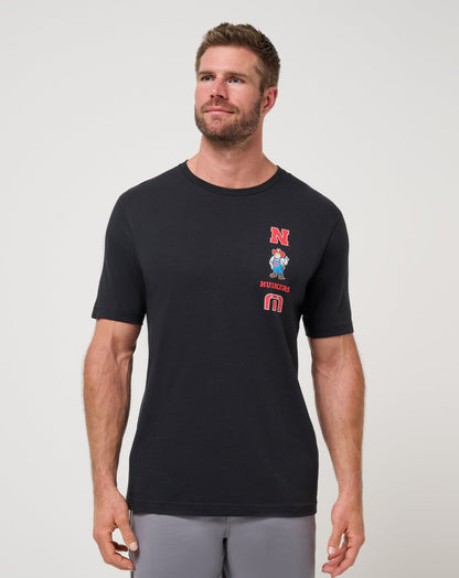 Nebraska Playoffs 2.0 Tee Black | Travis Mathew