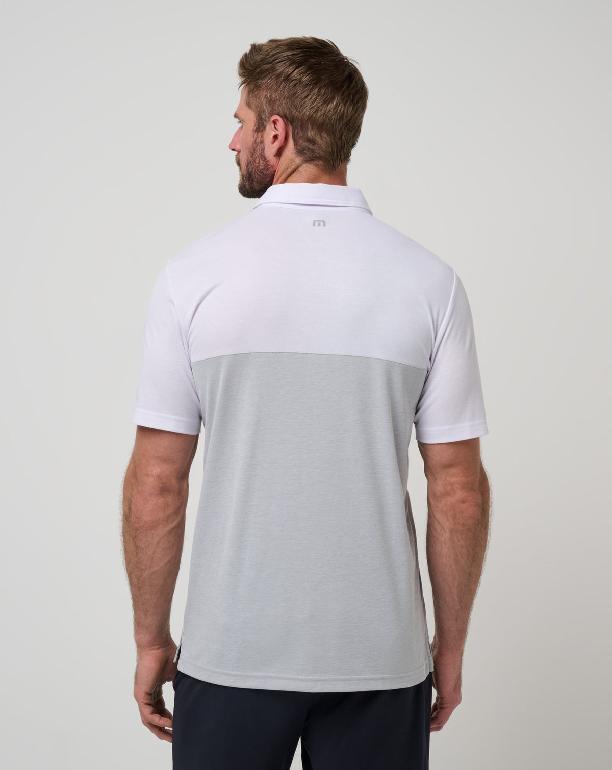 USC Drop Back Polo White/Heather Grey | Travis Mathew