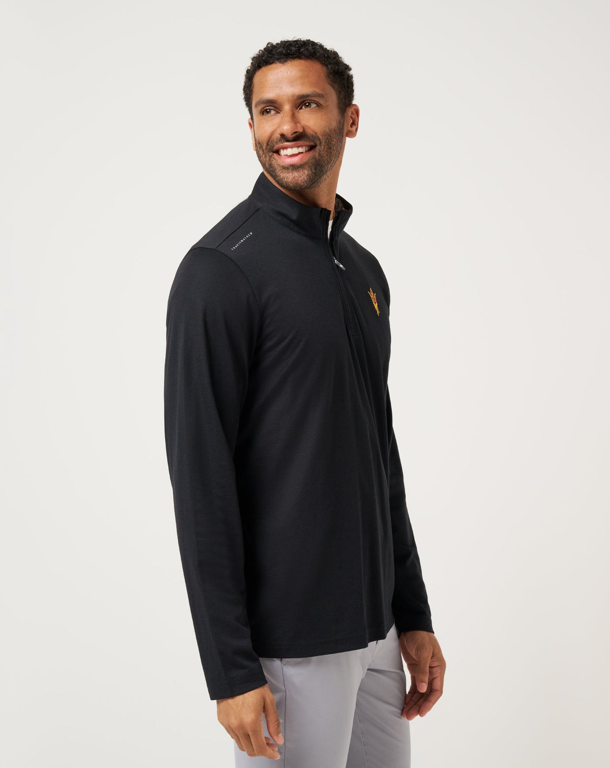 ASU Time To Tailgate Quarter Zip Black | Travis Mathew
