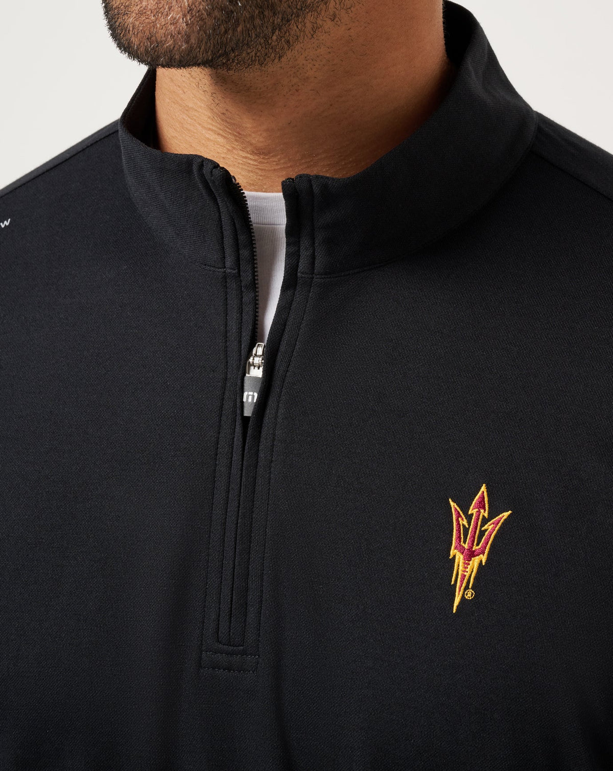 ASU Time To Tailgate Quarter Zip Black | Travis Mathew