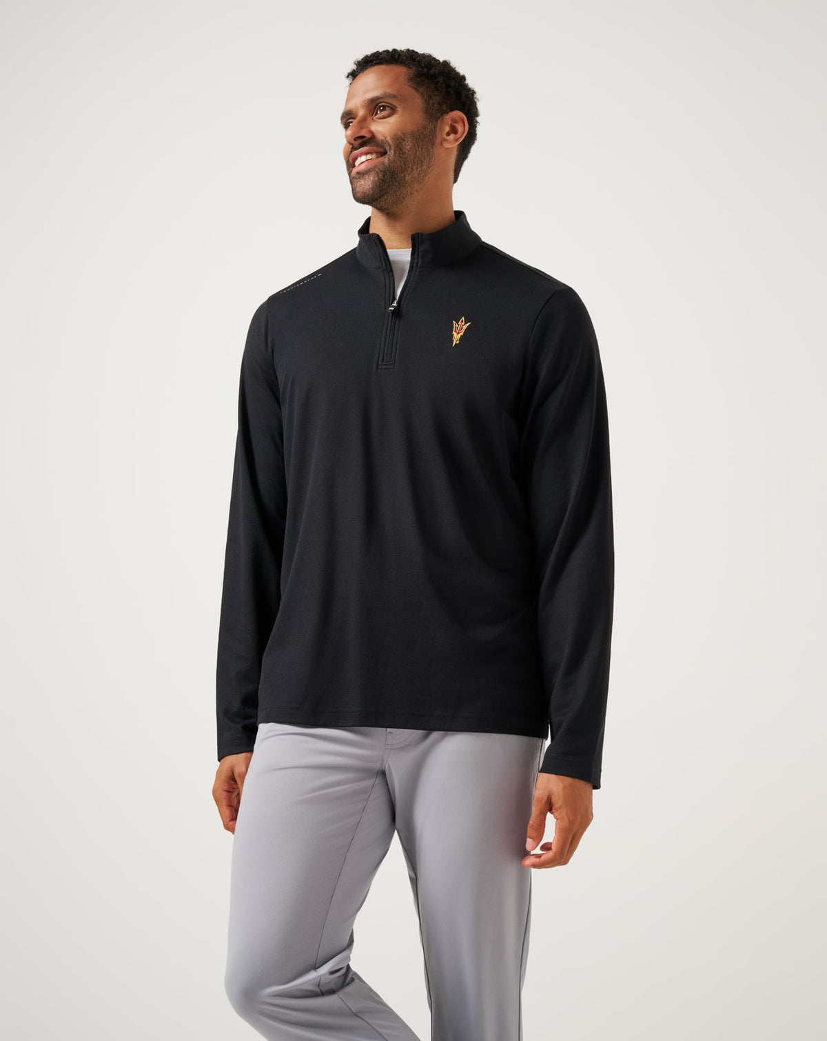 ASU Time To Tailgate Quarter Zip Black | Travis Mathew