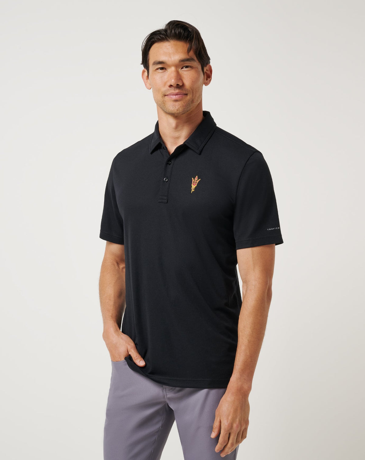 ASU School Pride Polo Black | Travis Mathew