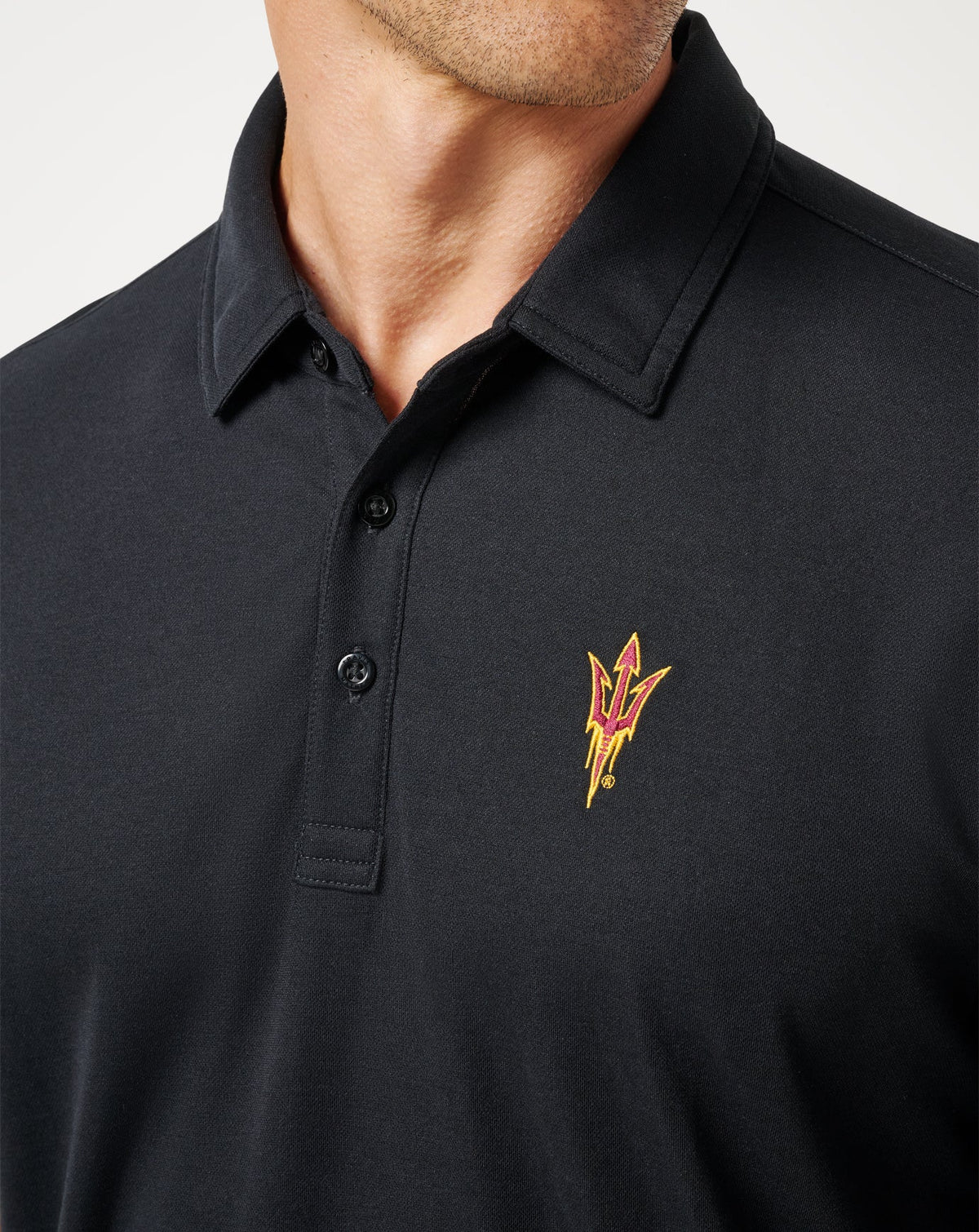 ASU School Pride Polo Black | Travis Mathew