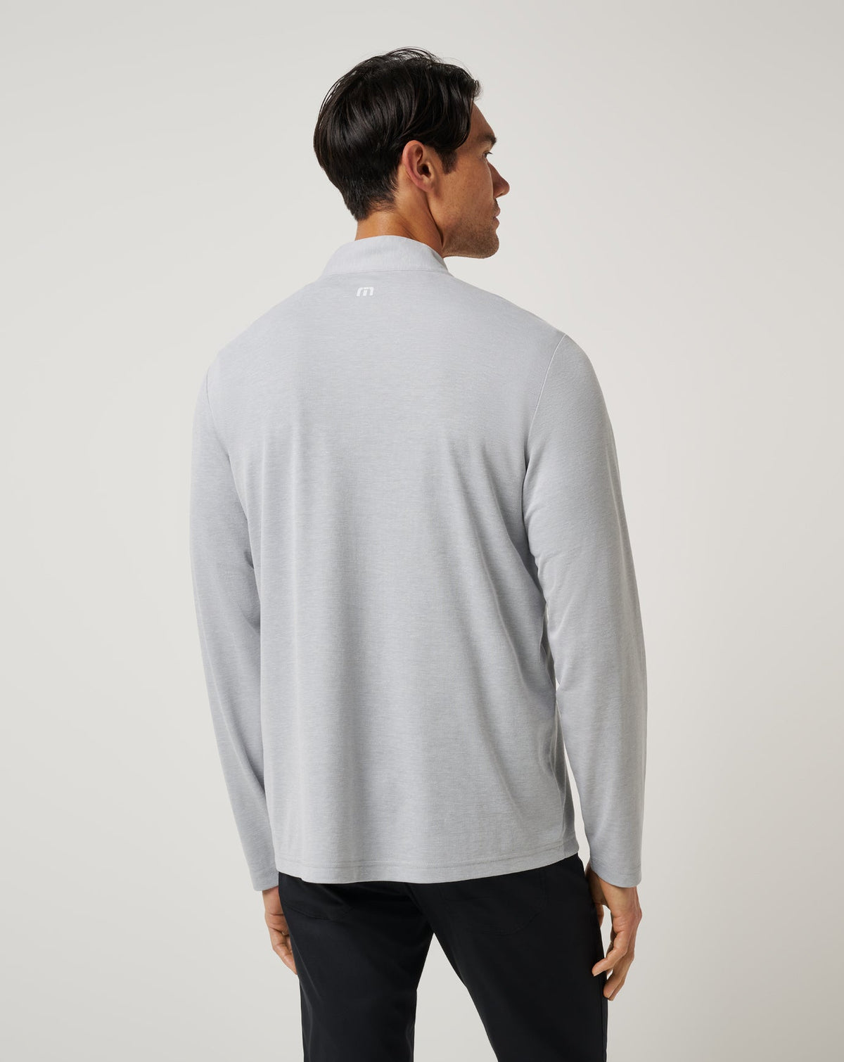 ASU Time To Tailgate Quarter Zip Heather Grey | Travis Mathew