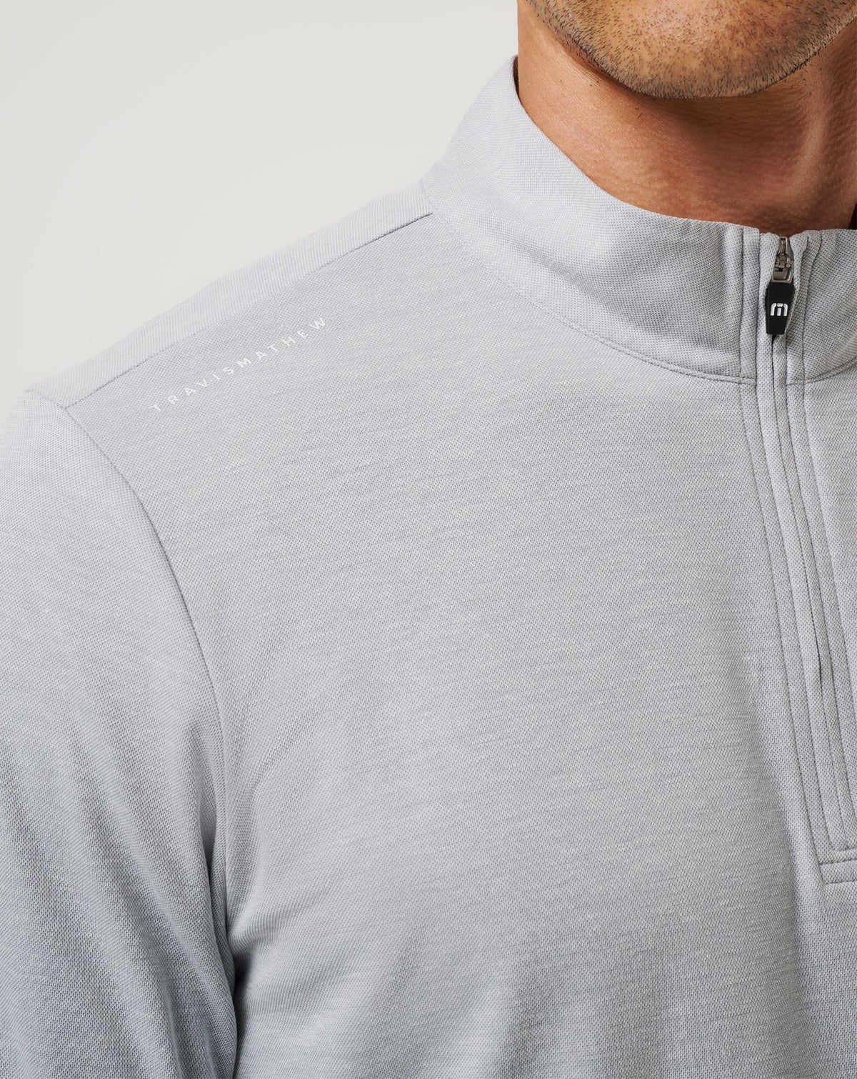 ASU Time To Tailgate Quarter Zip Heather Grey | Travis Mathew