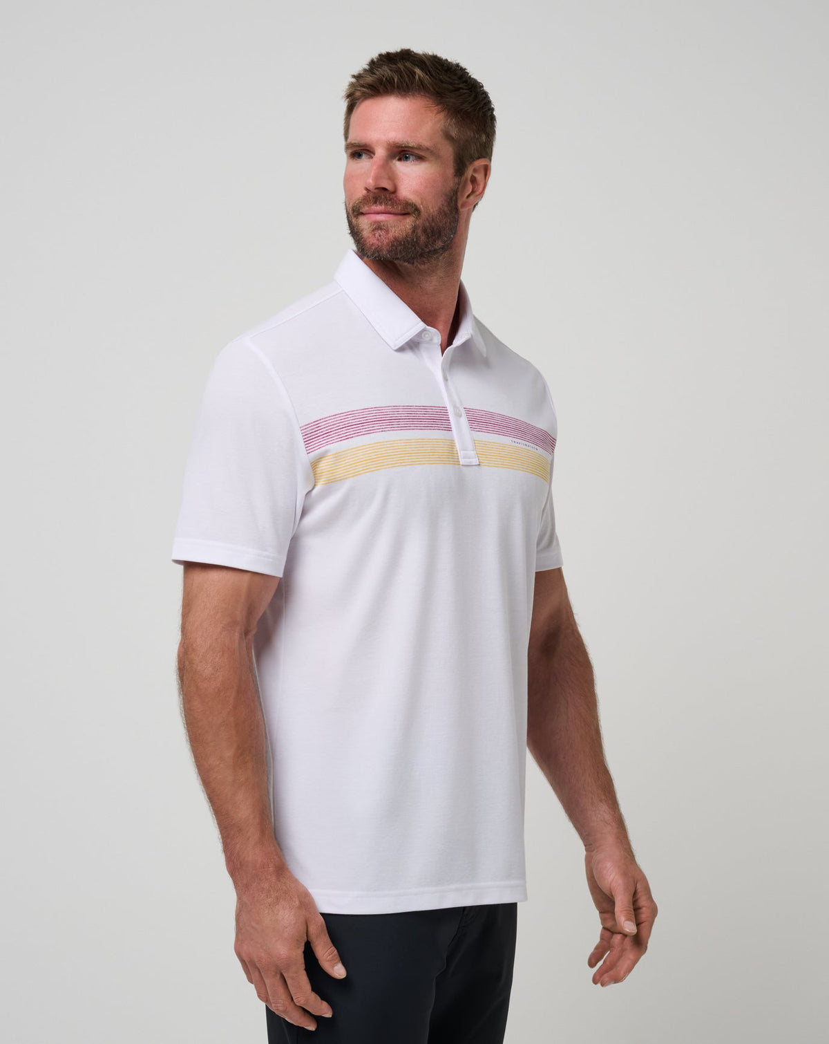 ASU Top Recruit Polo White/Maroon | Travis Mathew