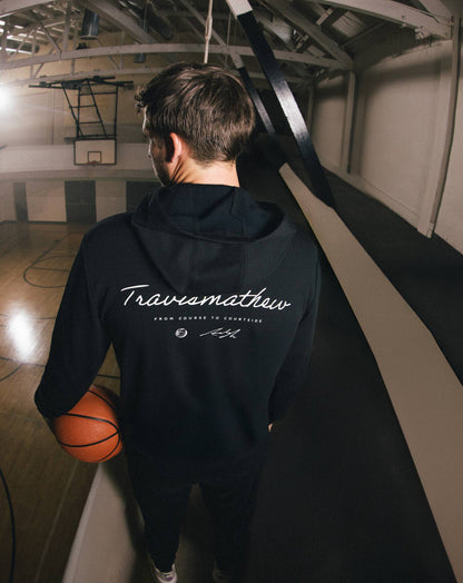 Shot Maker Cloud Hoodie Black | Travis Mathew
