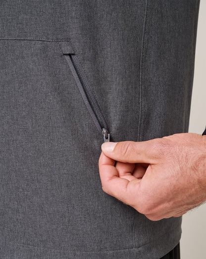 Court Control Hoodie Heather Dark Grey | Travis Mathew