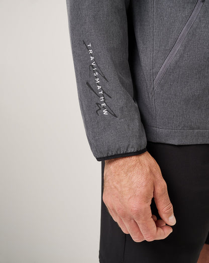 Court Control Hoodie Heather Dark Grey | Travis Mathew
