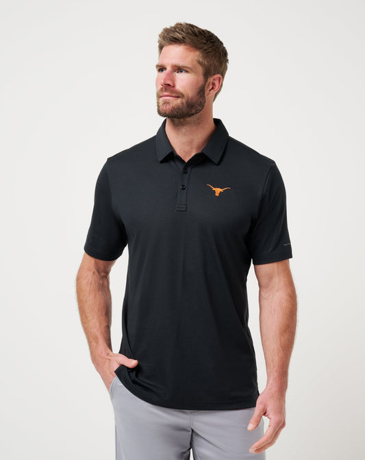 UT Austin School Pride Polo Black | Travis Mathew