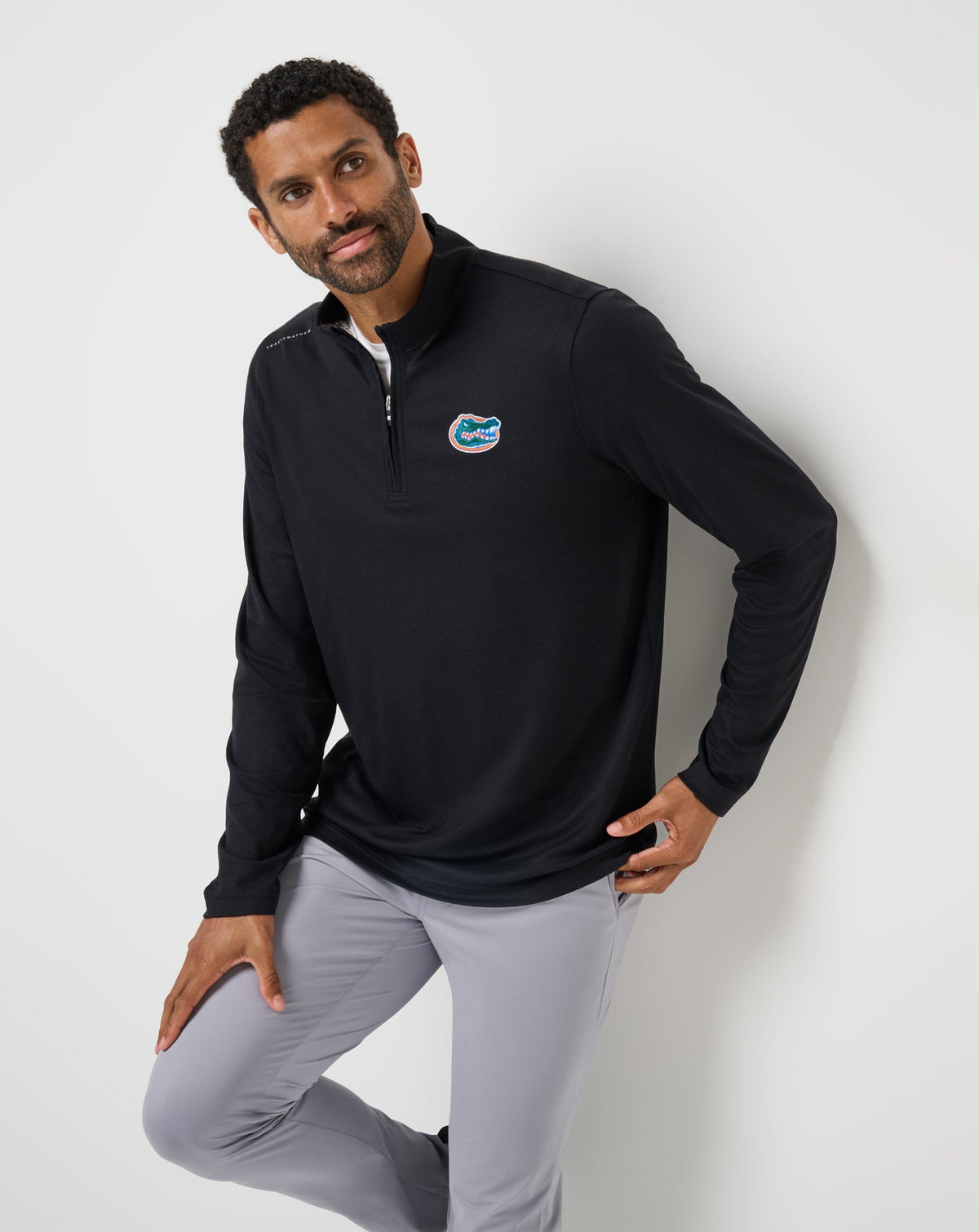 Florida Time To Tailgate Quarter Zip Black | Travis Mathew