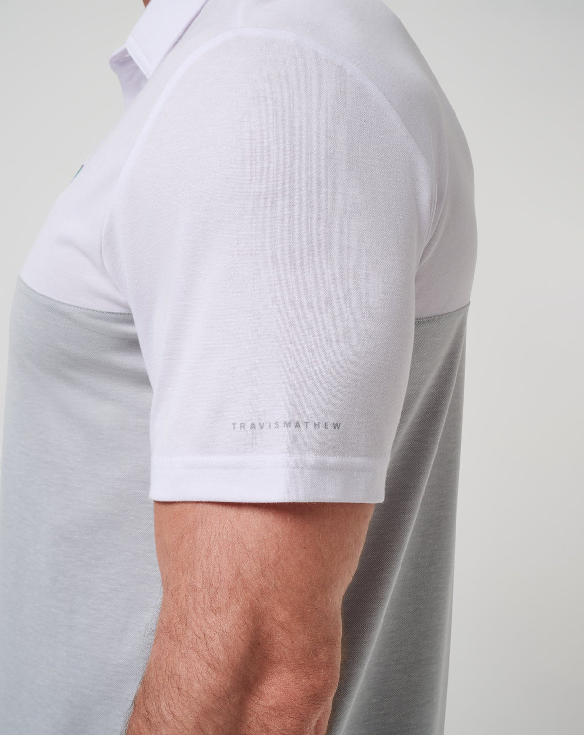 Florida Drop Back Polo White/Heather Grey | Travis Mathew