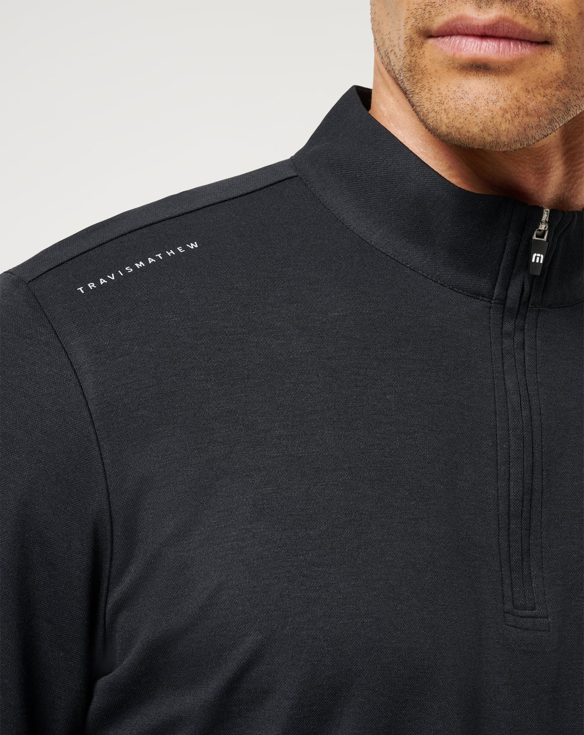 UT Austin Time To Tailgate Quarter Zip Black | Travis Mathew